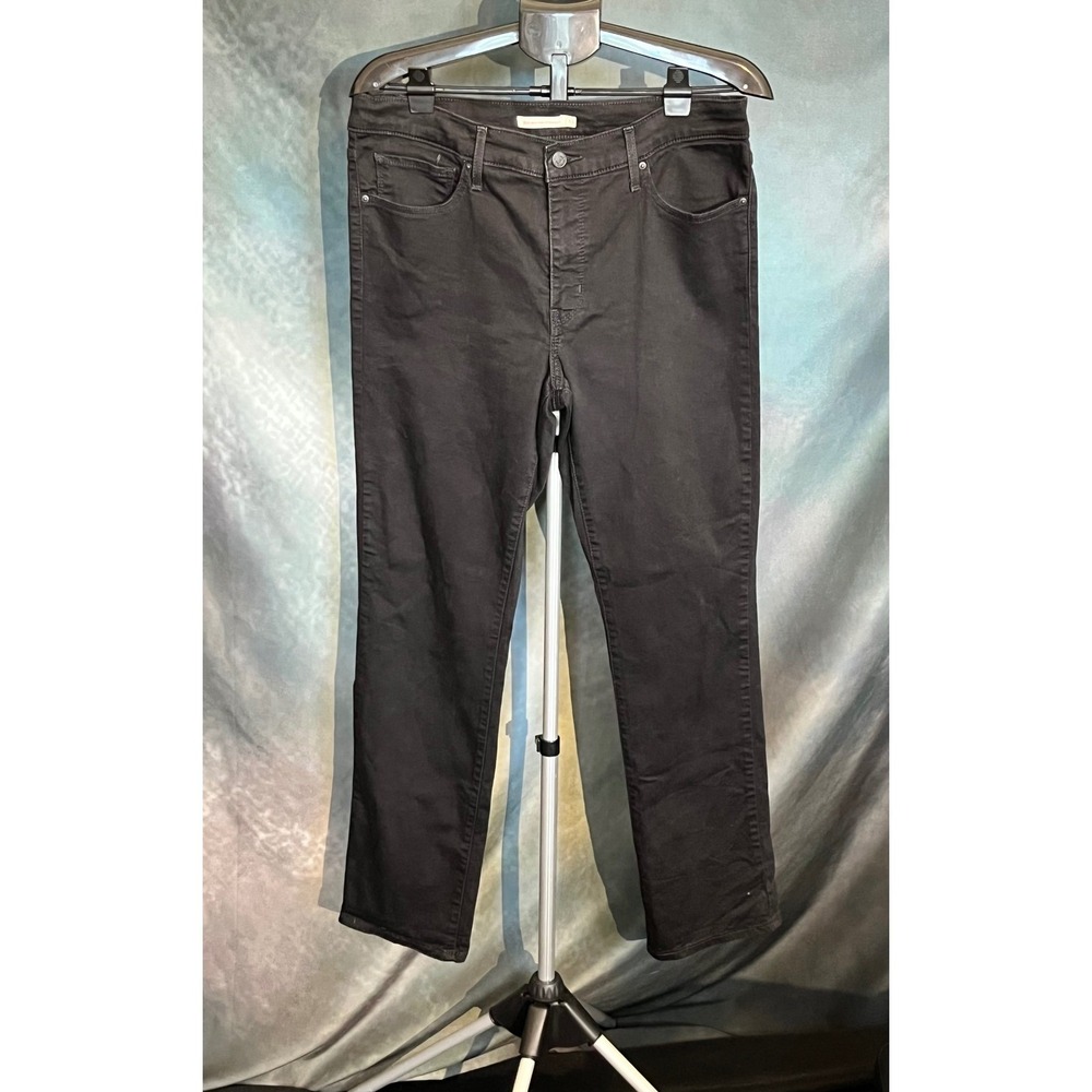 Levi's 314 Shaping Straight Black Jeans Women's Size 33